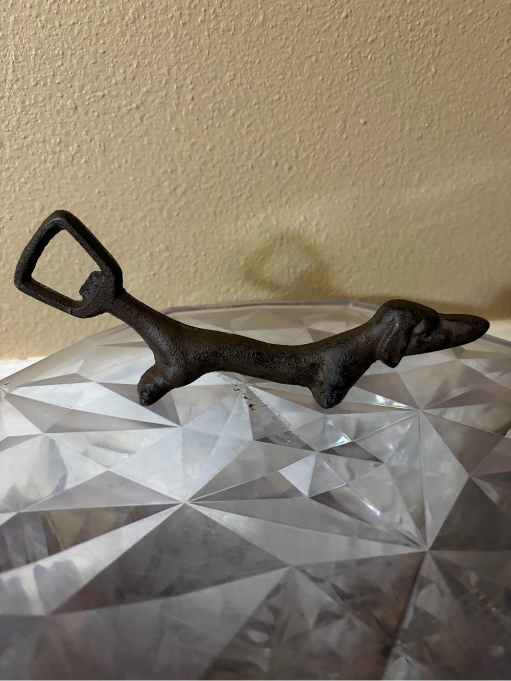 Vintage Cast Iron Weiner Dog Bottle Opener